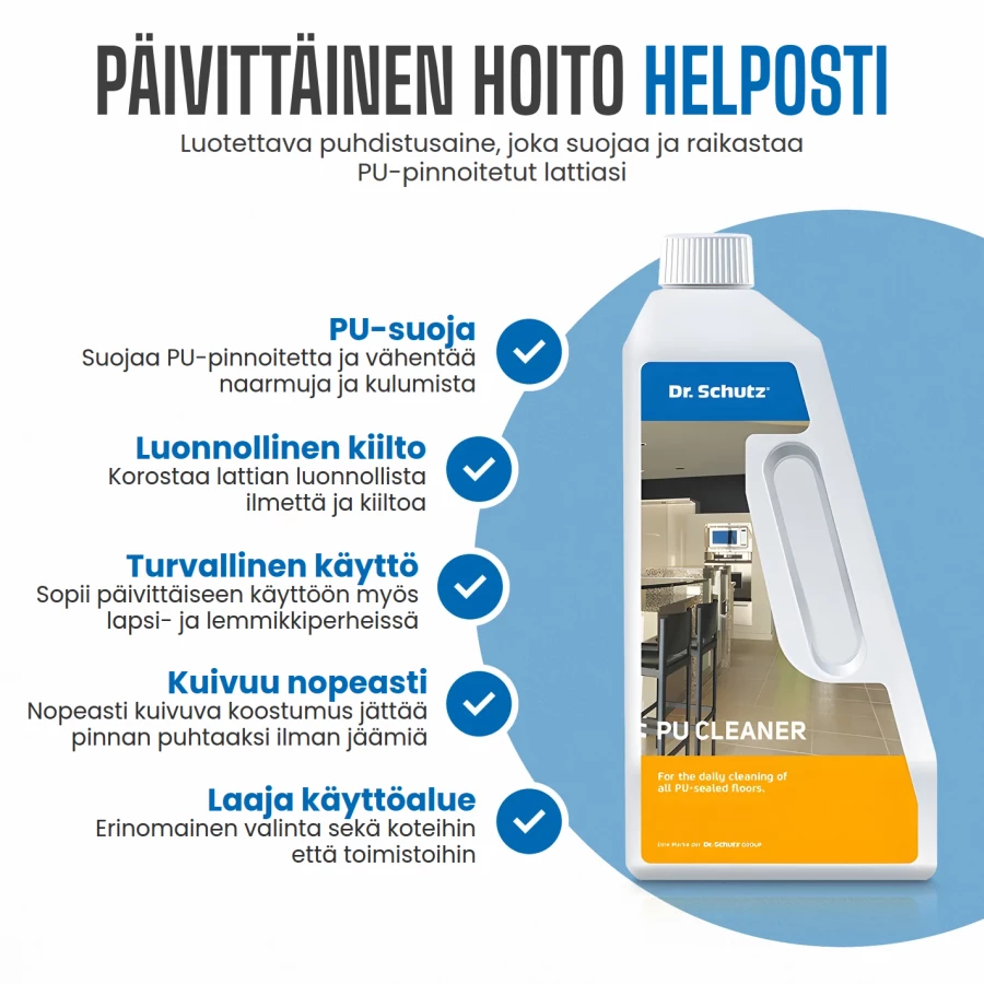 Dr. Schutz PU Cleaner rengöringsmedel för vinylgolv