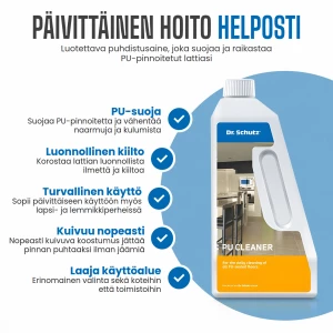 Dr. Schutz PU Cleaner rengöringsmedel för vinylgolv
