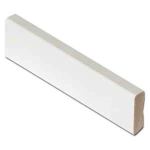 Provbit: Golvlist vit furu 12x42 mm